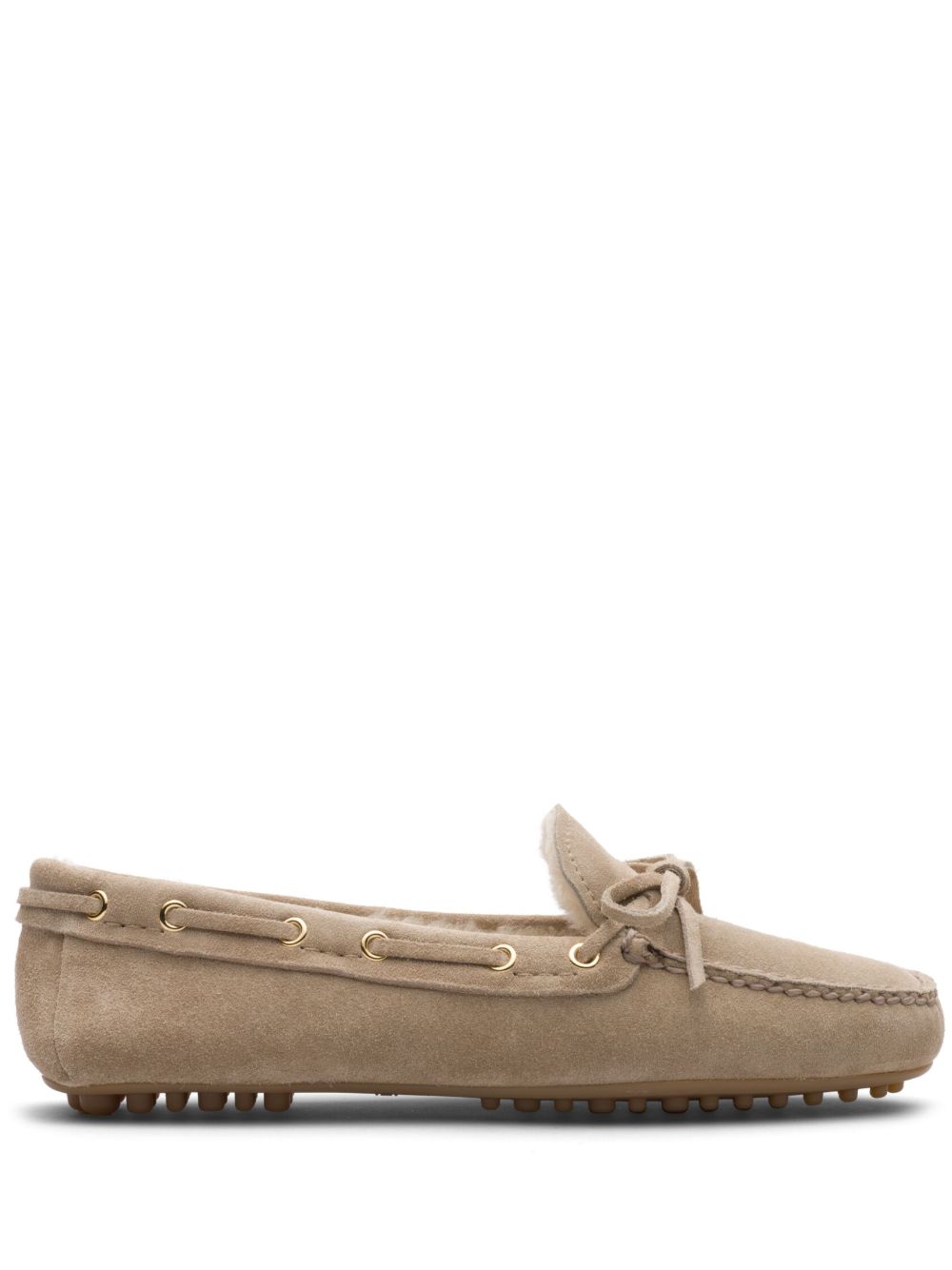 Car Shoe 绒面皮乐福鞋 - 中性色