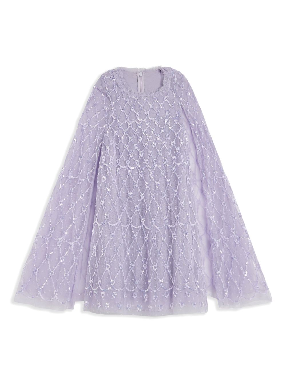 NEEDLE & THREAD KIDS Heart Lattice 连衣裙 - 紫色