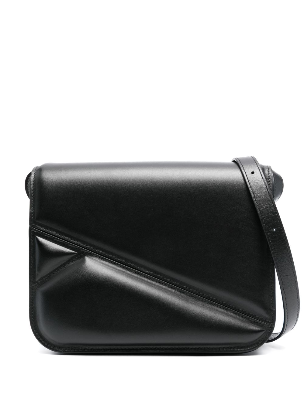 Wandler Oscar Trunk 皮质斜挎包 - 黑色