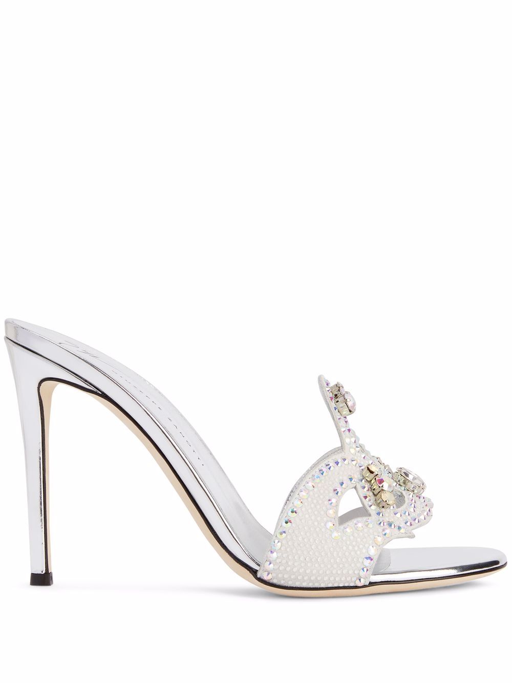 Giuseppe Zanotti Lili 晶饰凉鞋 - 白色