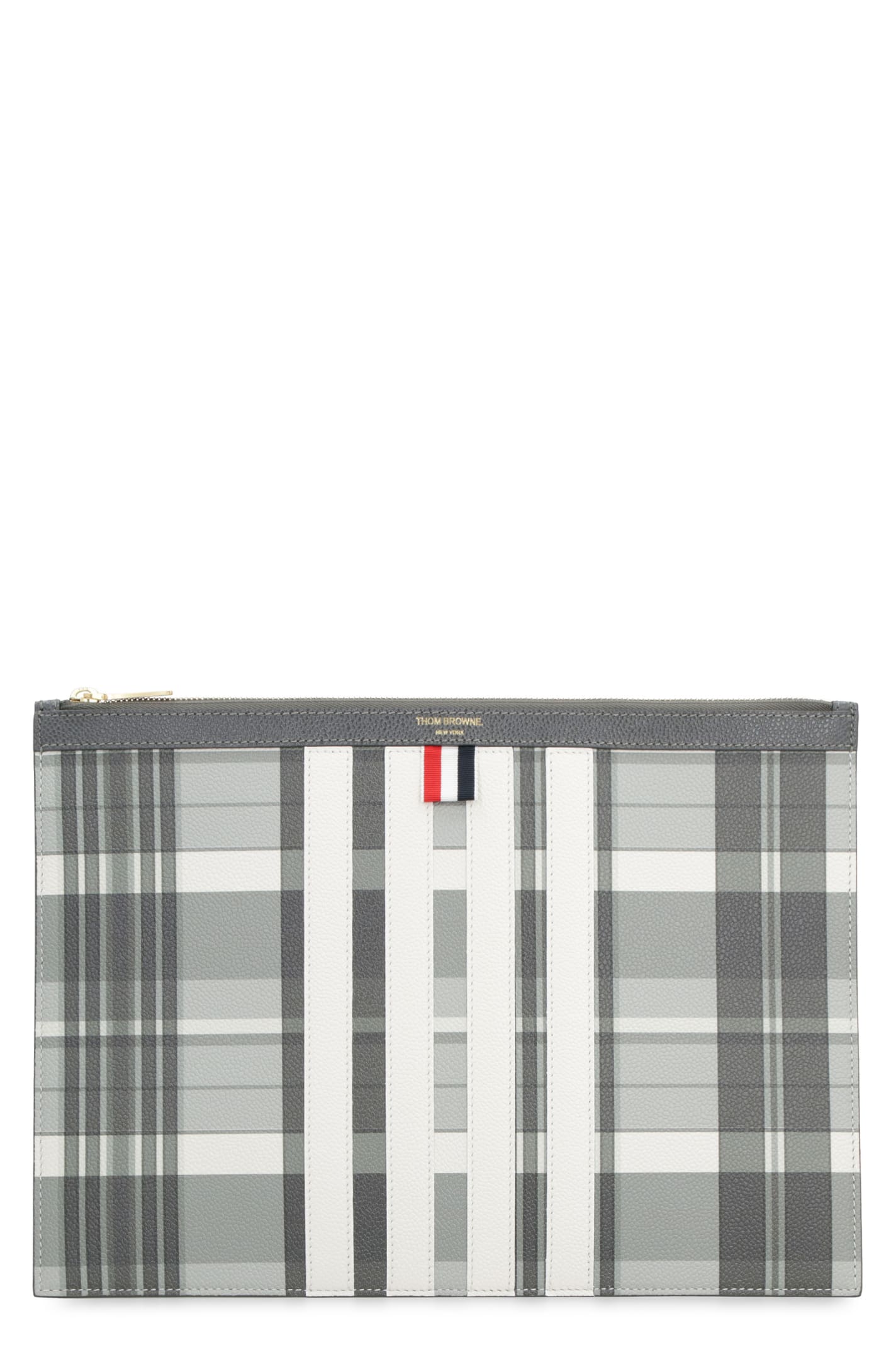 Thom Browne Grainy Leather Pouch