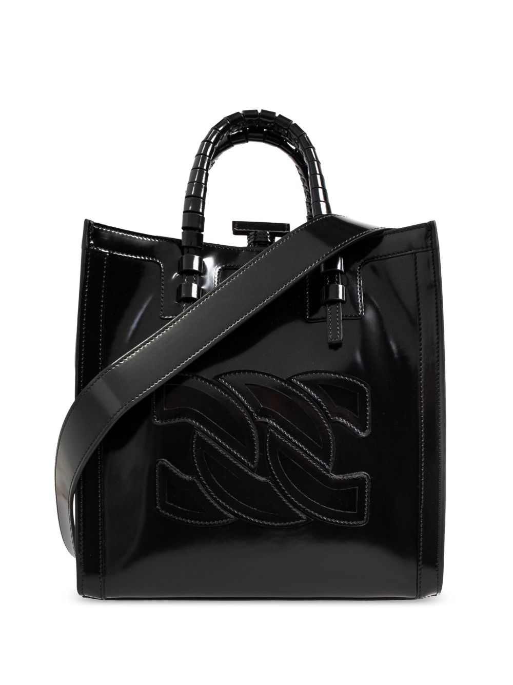Casadei Ale 中号手提包 - 黑色