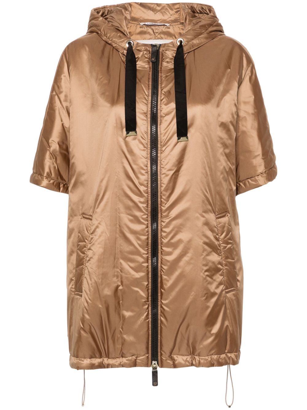 Max Mara 连帽拉链外套 - 褐色