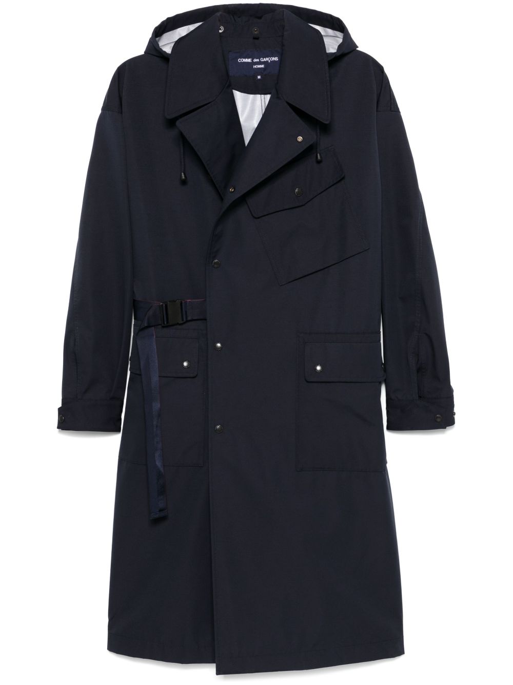 Comme Des Garçons 连帽风衣 - 蓝色