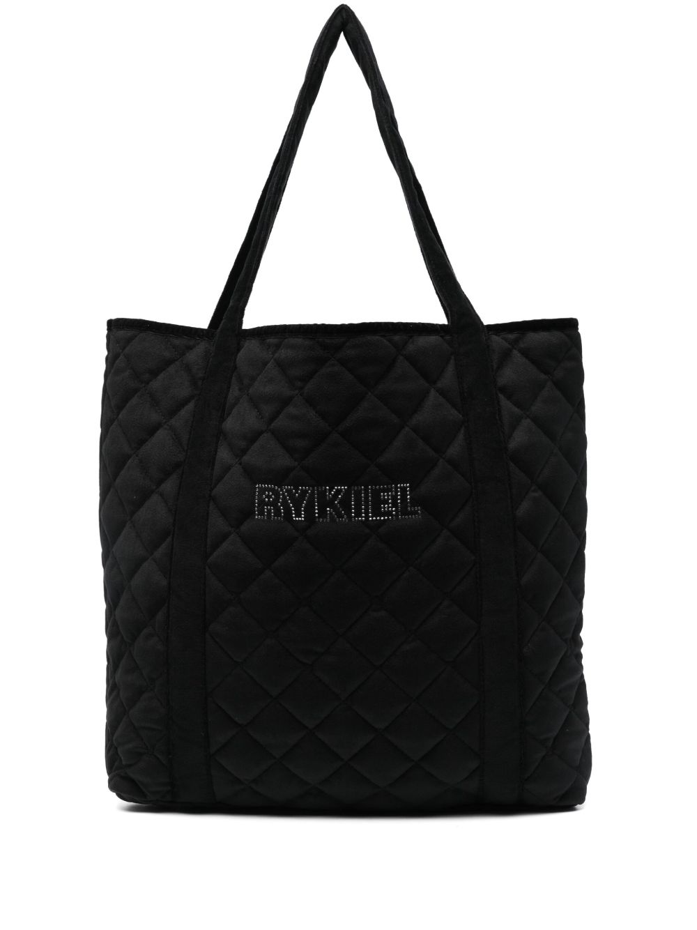 Sonia Rykiel logo缀饰手提包 - 黑色