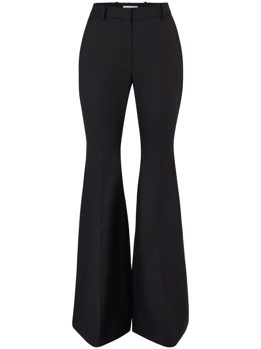 Nina Ricci 羊毛华达呢喇叭裤 - 黑色