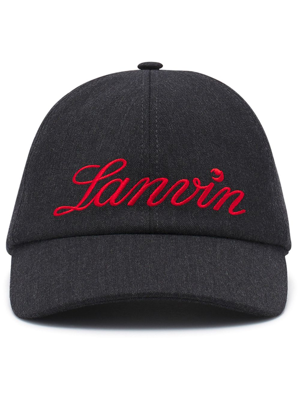 Lanvin 刺绣logo棒球帽 - 黑色