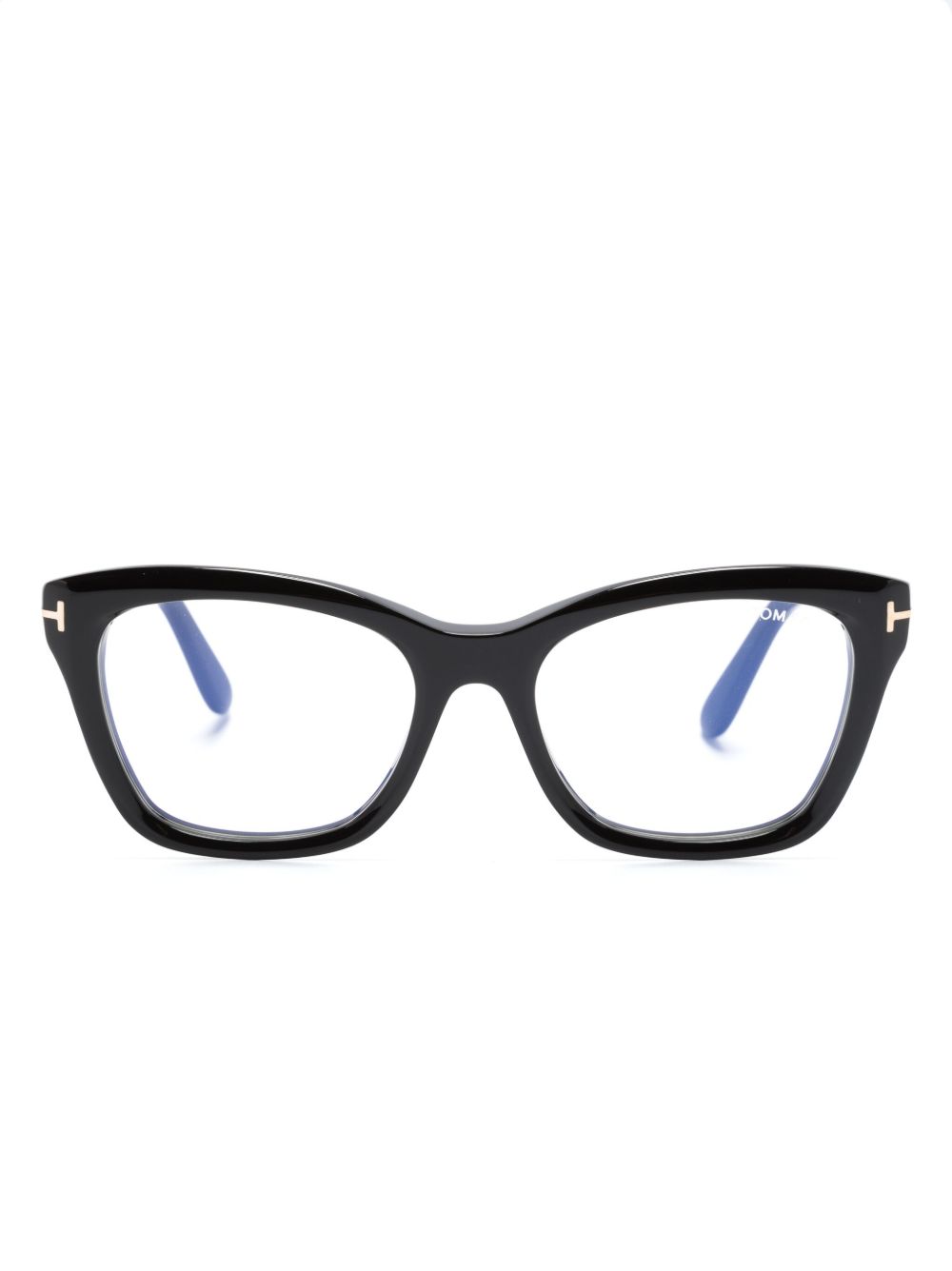 TOM FORD Eyewear FT5909B 猫眼框眼镜 - 黑色