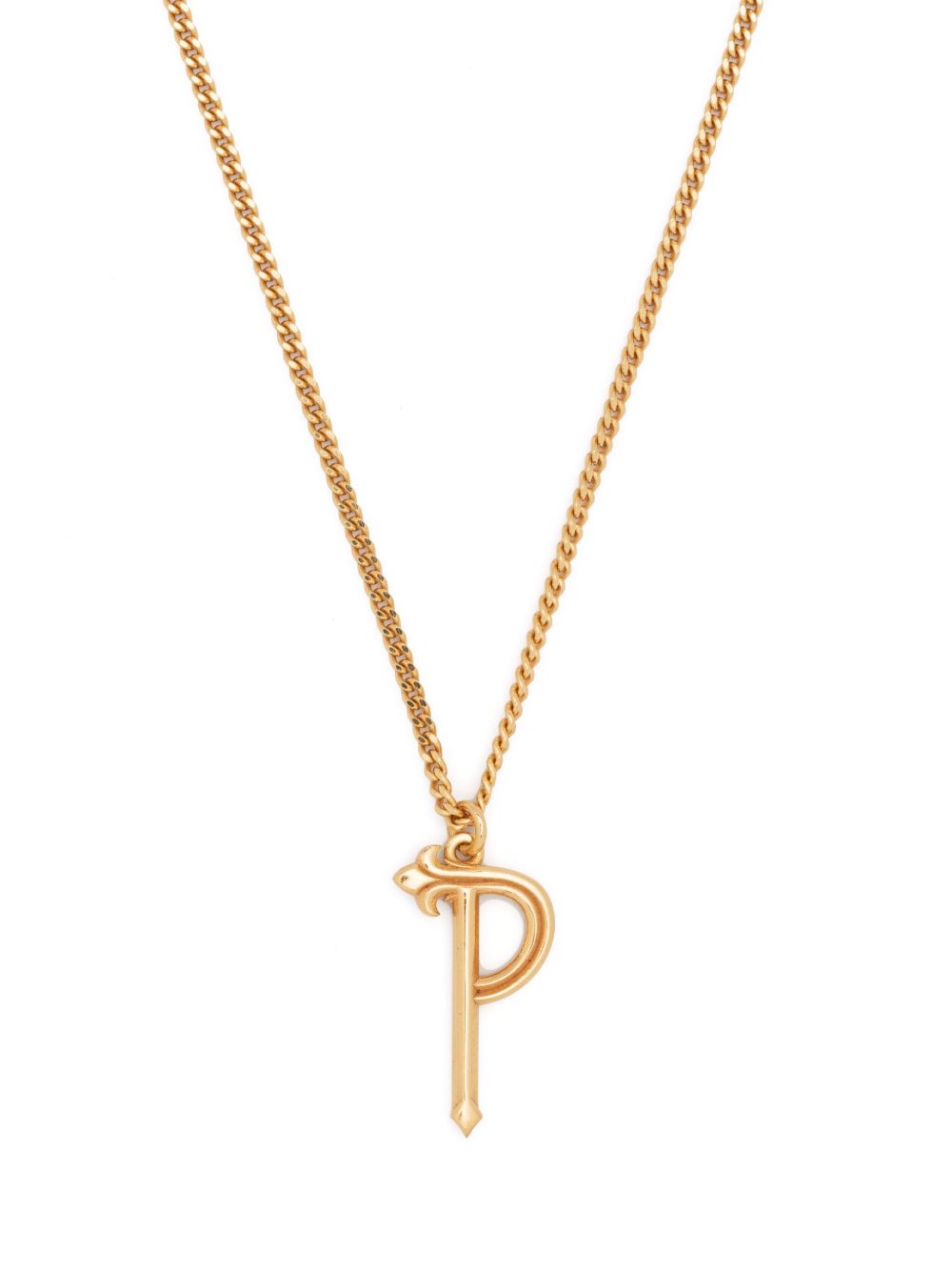 Emanuele Bicocchi Alphabet Pendant P 纯银项链 - 金色