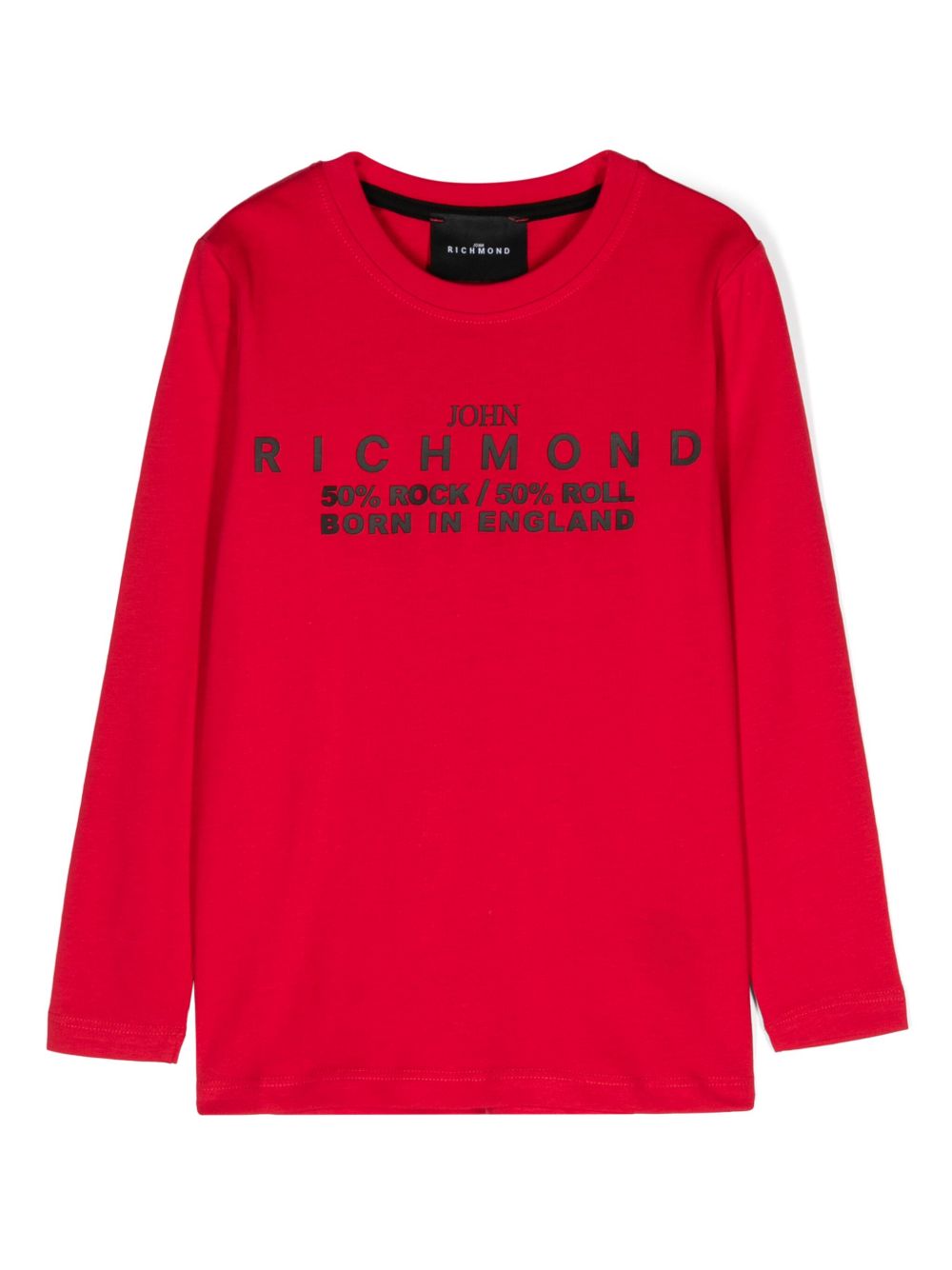 John Richmond Junior logo贴花T恤 - 红色