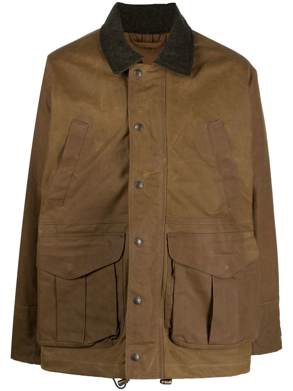 Filson 涂蜡棉工装夹克 - 褐色