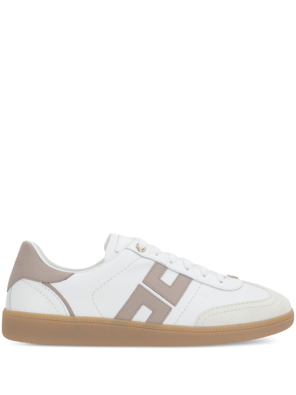 Elisabetta Franchi leather sneakers - 白色