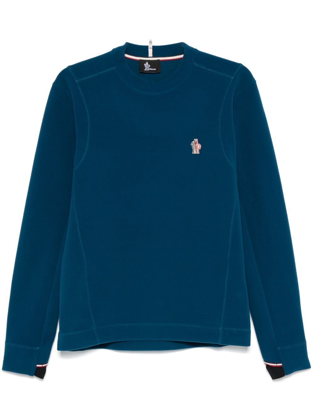Moncler Grenoble 标贴卫衣 - 蓝色