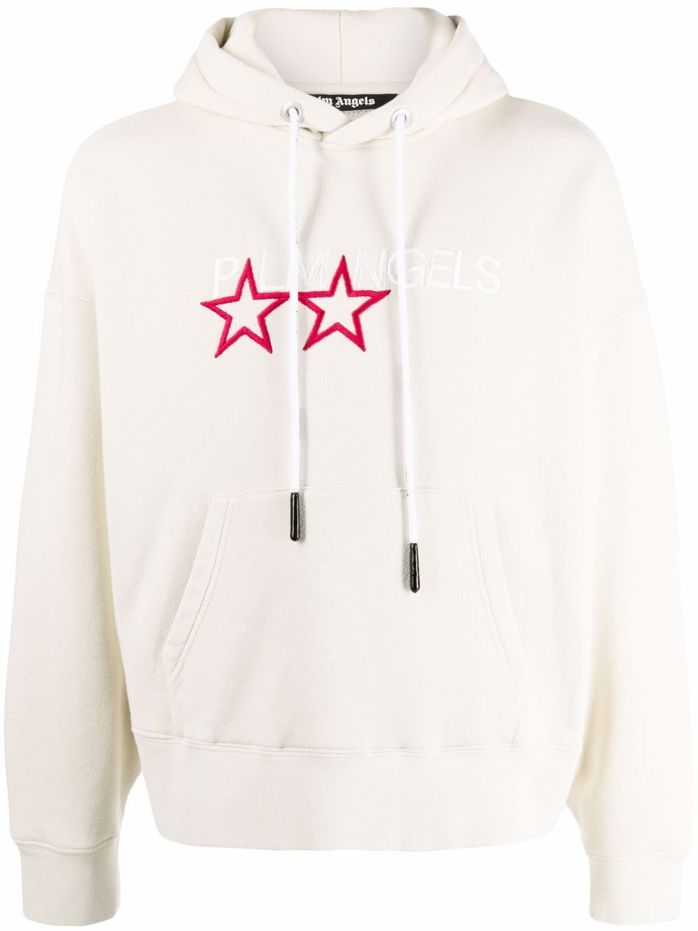 Palm Angels logo刺绣连帽衫 - 中性色