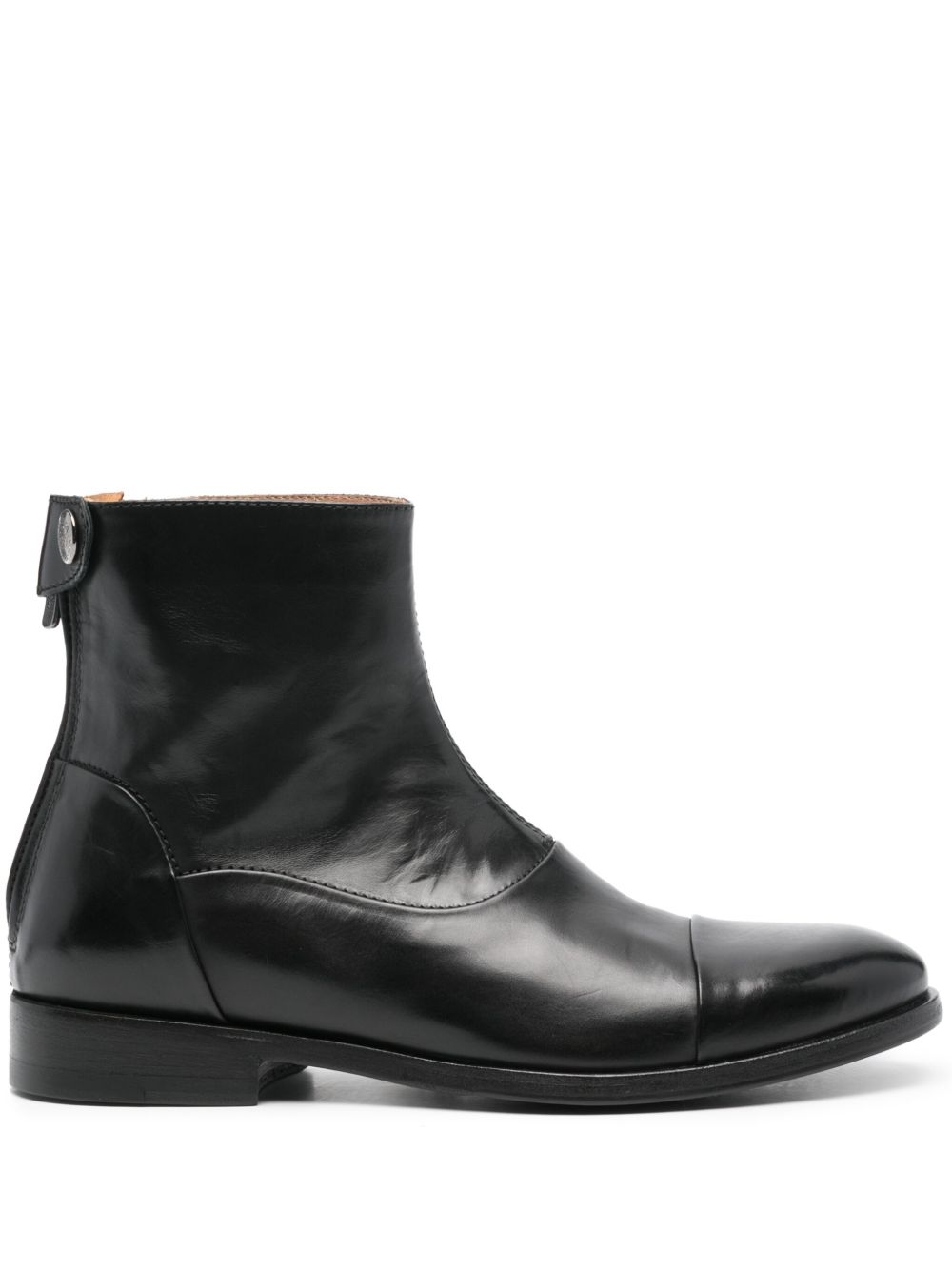 Alberto Fasciani Gill 70009 及踝皮靴 - 黑色