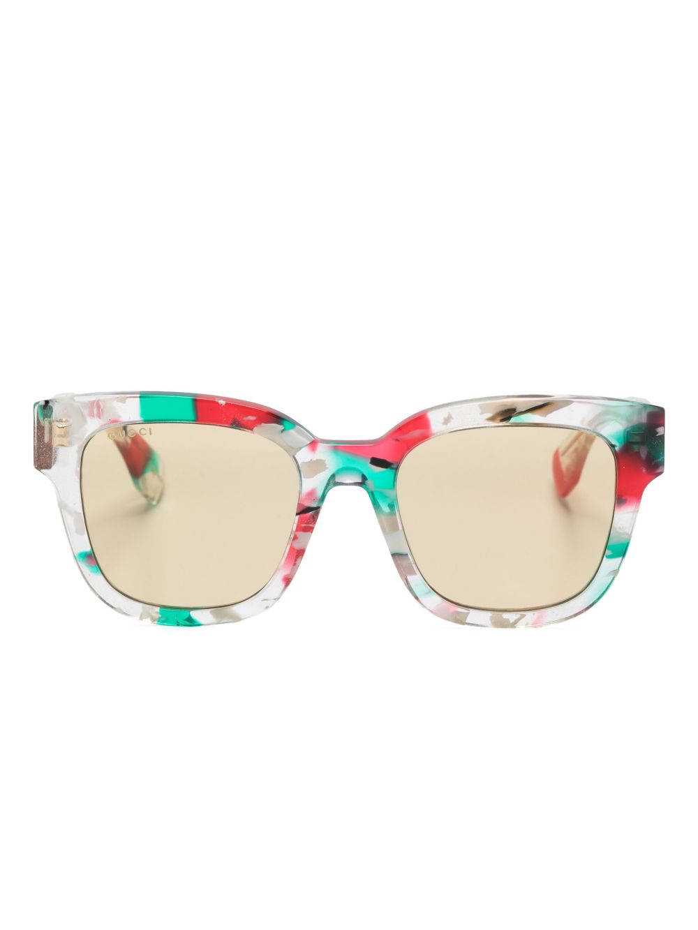 Gucci Eyewear Wayfarer 镜框太阳眼镜 - 中性色