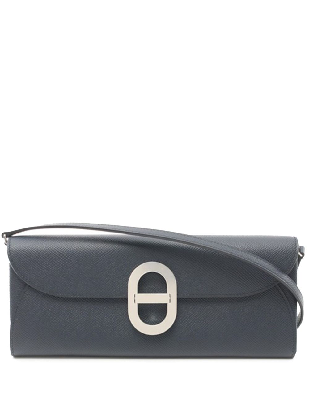 Hermès Pre-Owned Epsom Maillon To Go Wallet 斜挎包（2024年典藏款） - 蓝色