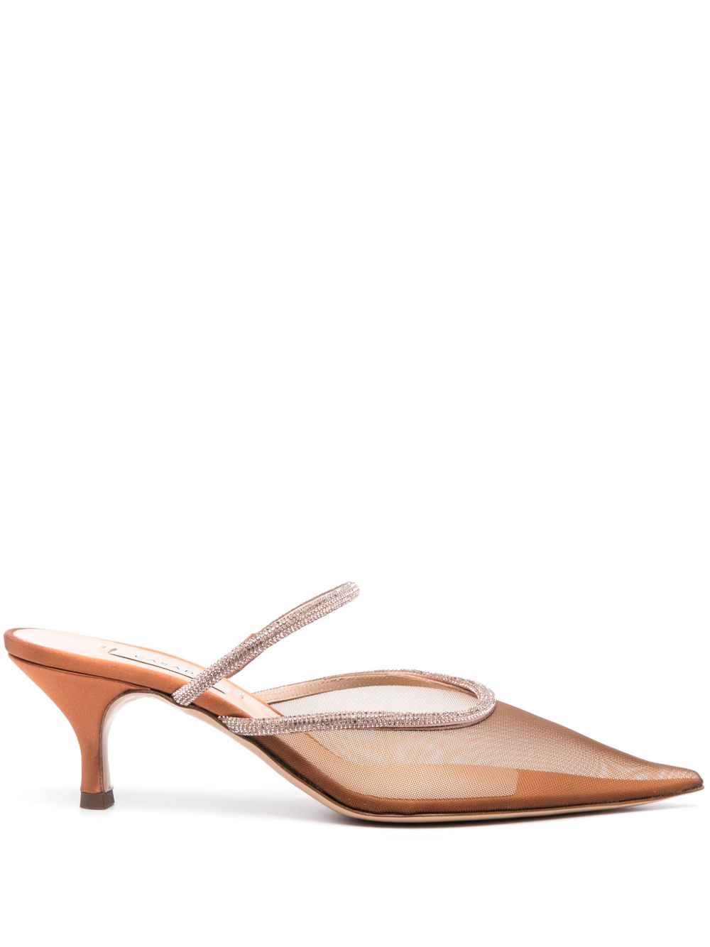 Casadei Scarlet Mimí 中跟穆勒鞋 - 褐色