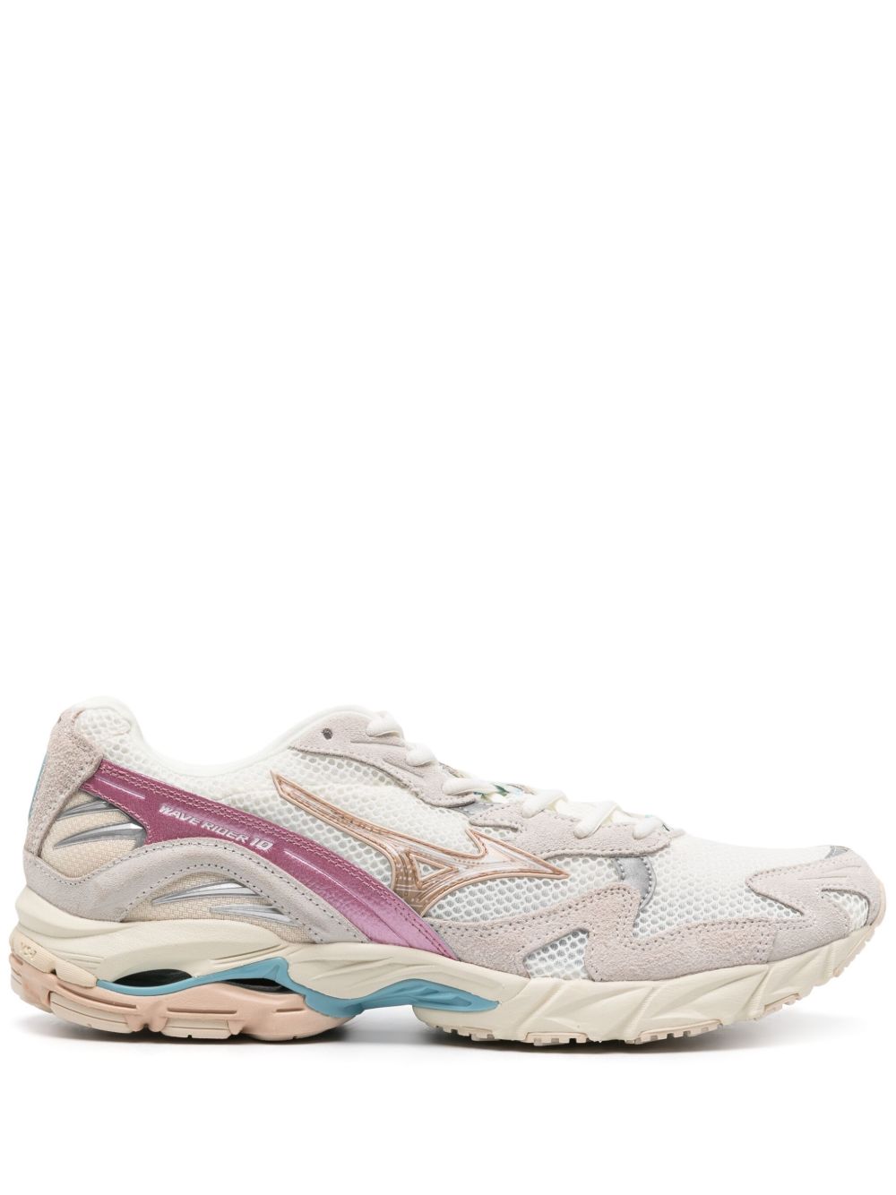 Mizuno Wave Rider 10 Kosei Pack 网纱运动鞋 - 白色