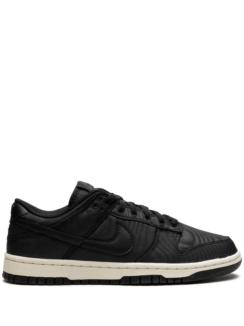 Nike Dunk Low Retro PRM Black Canvas 运动鞋 - 黑色