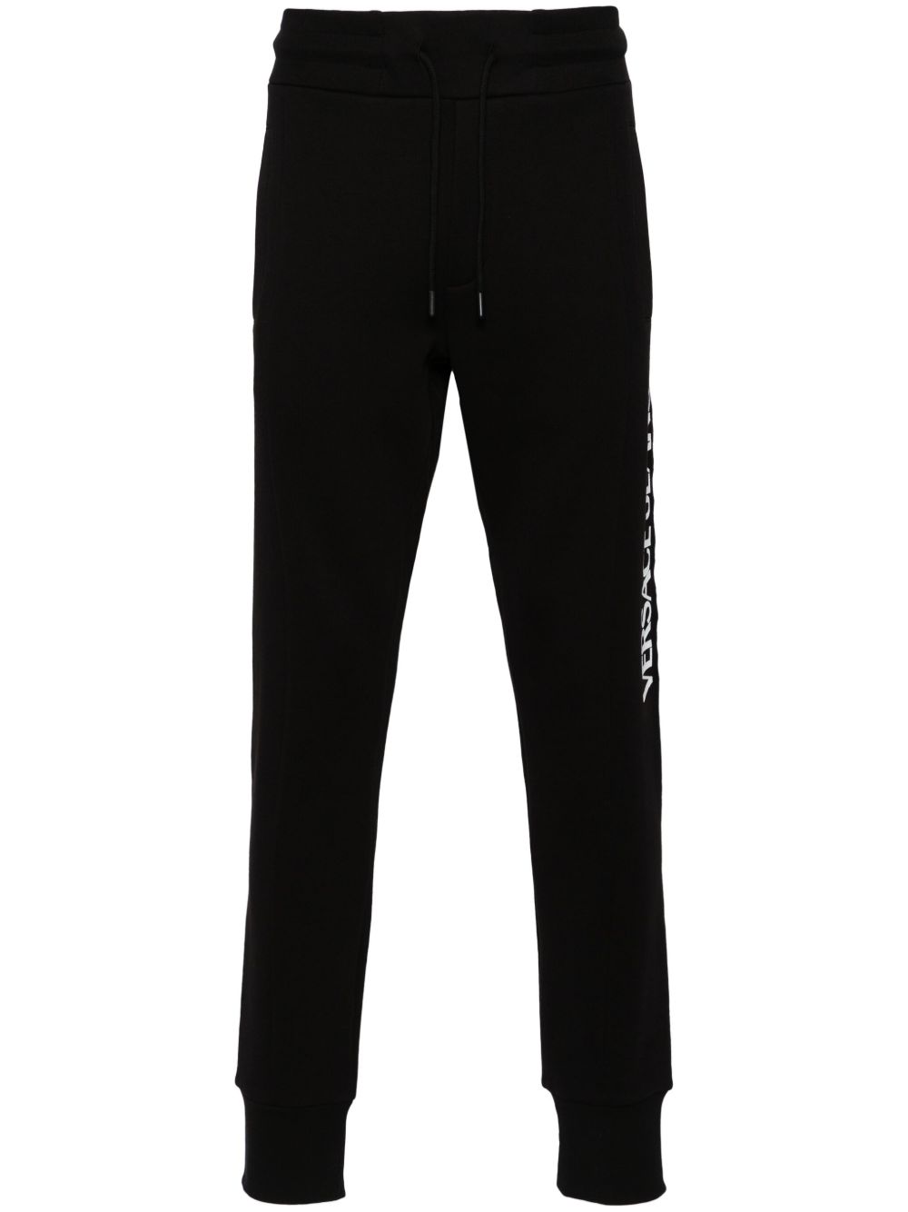 Versace Jeans Couture 标贴棉运动裤 - 黑色