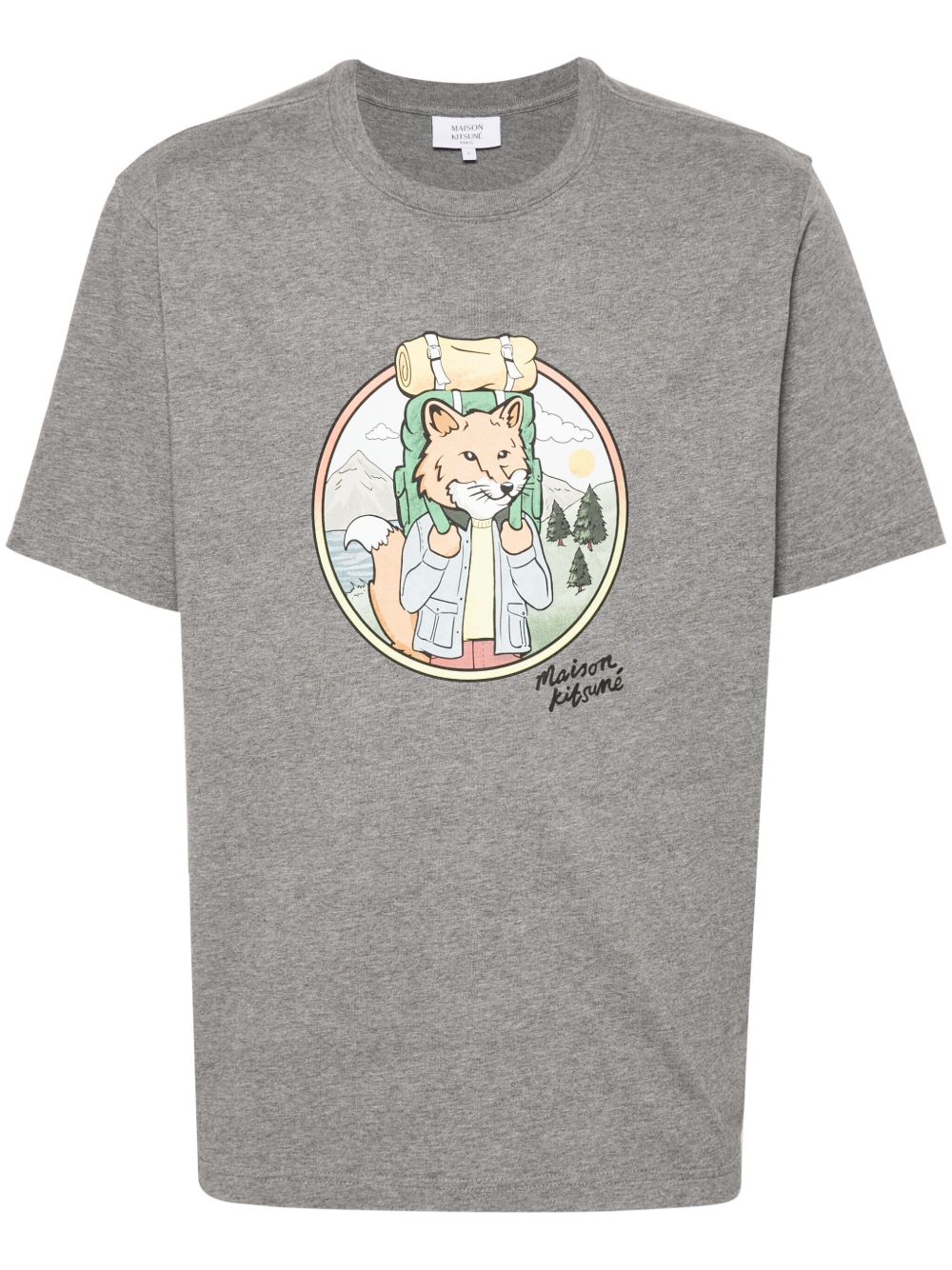Maison Kitsuné Rambling Fox T恤 - 灰色
