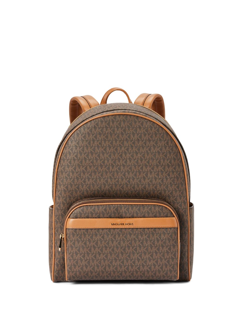 Michael Kors 经典logo帆布大号双肩包 - 褐色