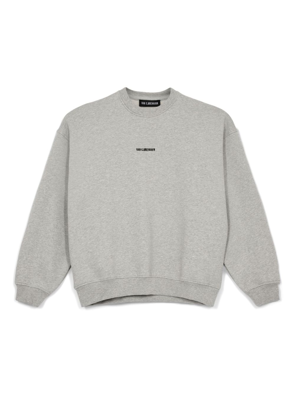 Han Kjøbenhavn logo刺绣毛衣 - 灰色