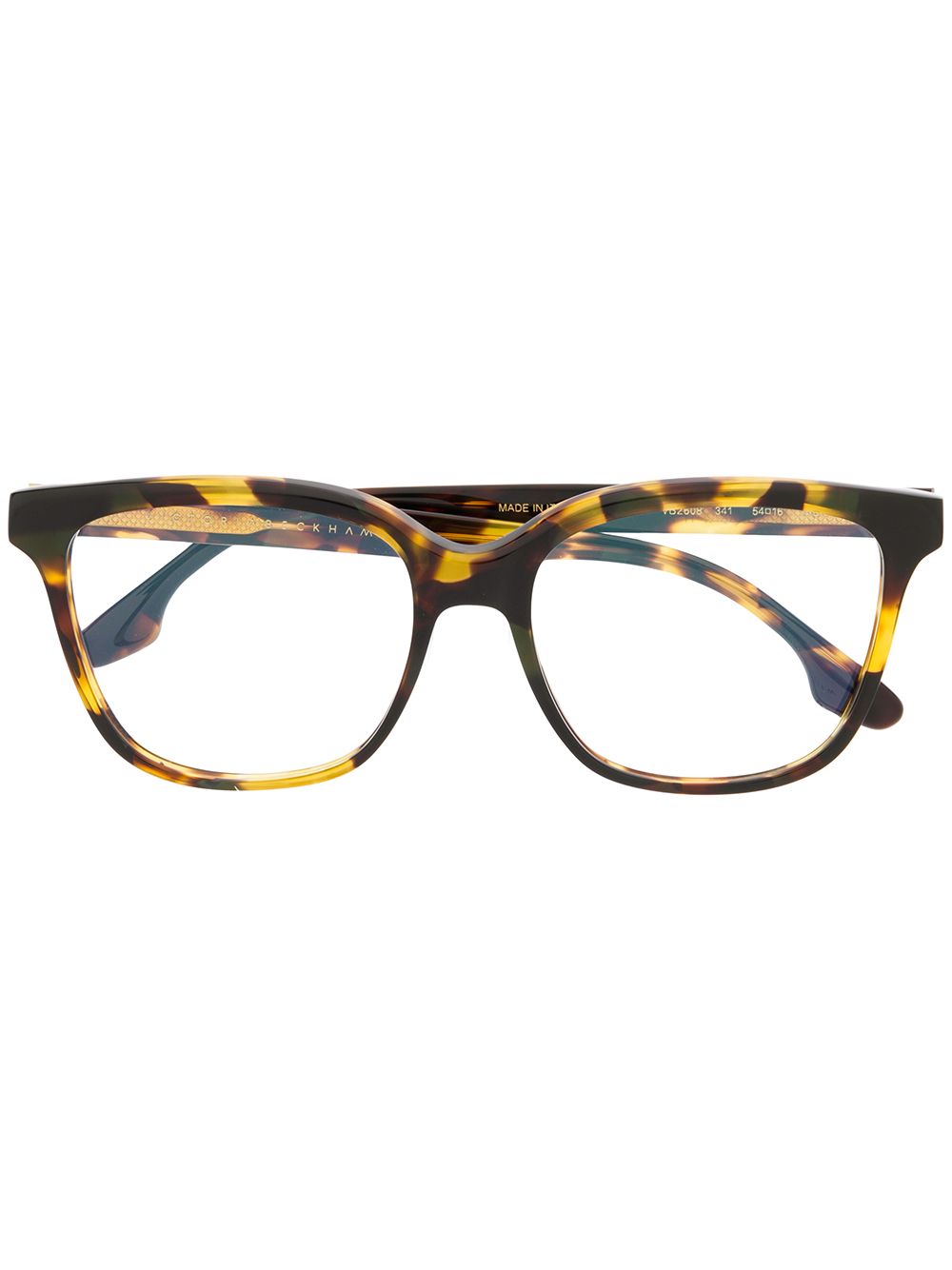 Victoria Beckham Eyewear 长方形框眼镜 - 褐色