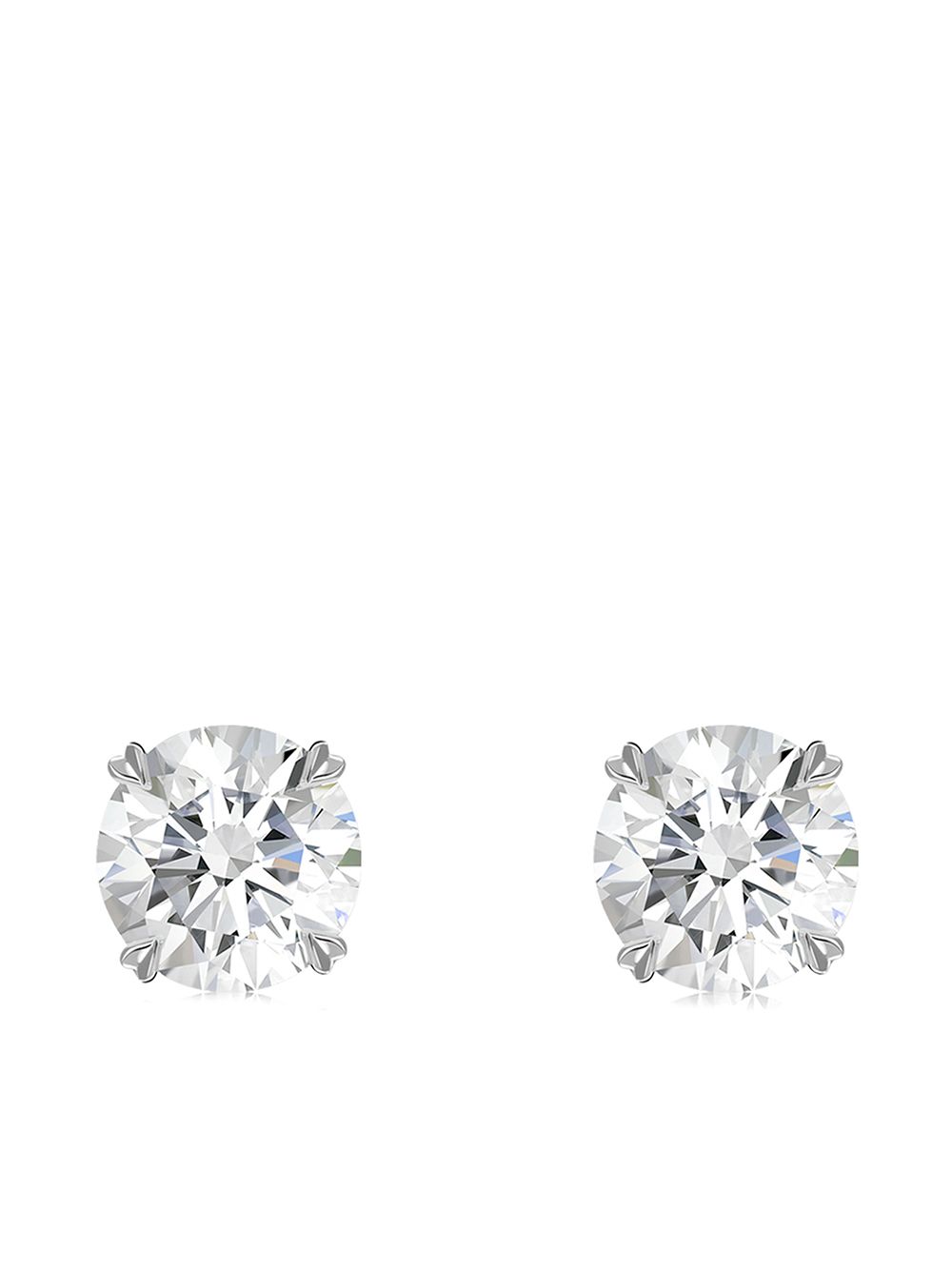 Pragnell Windsor 18K白金钻石耳钉 - 银色