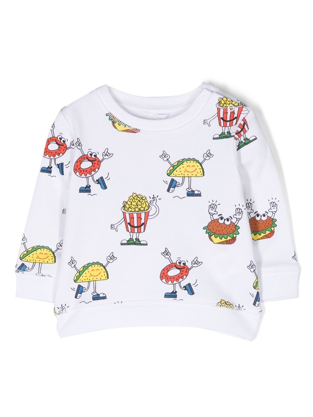 Stella McCartney Kids 图案印花卫衣 - 白色