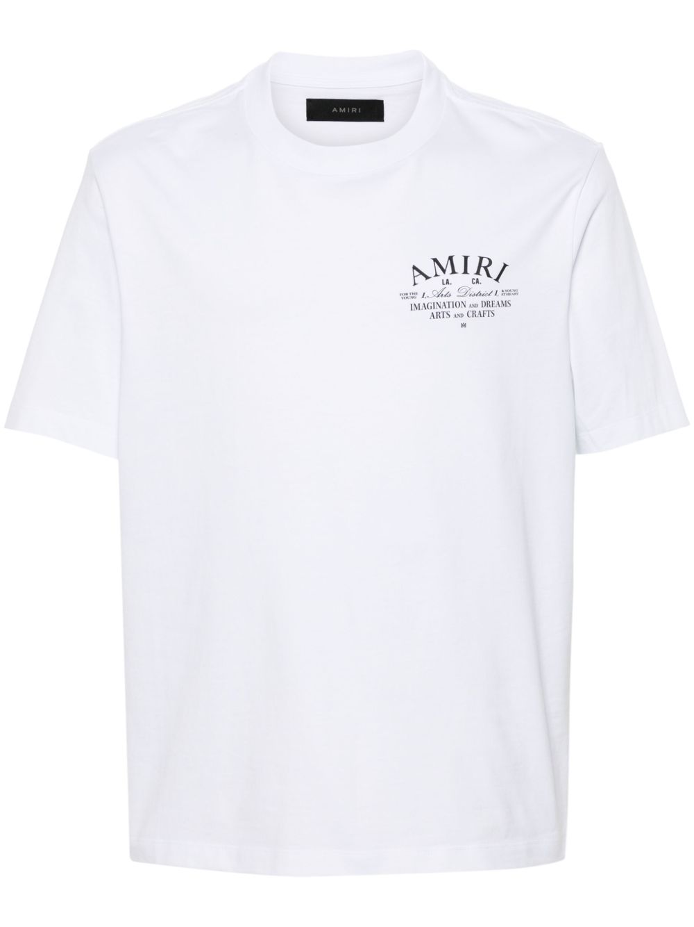 AMIRI logo印花棉T恤 - 白色