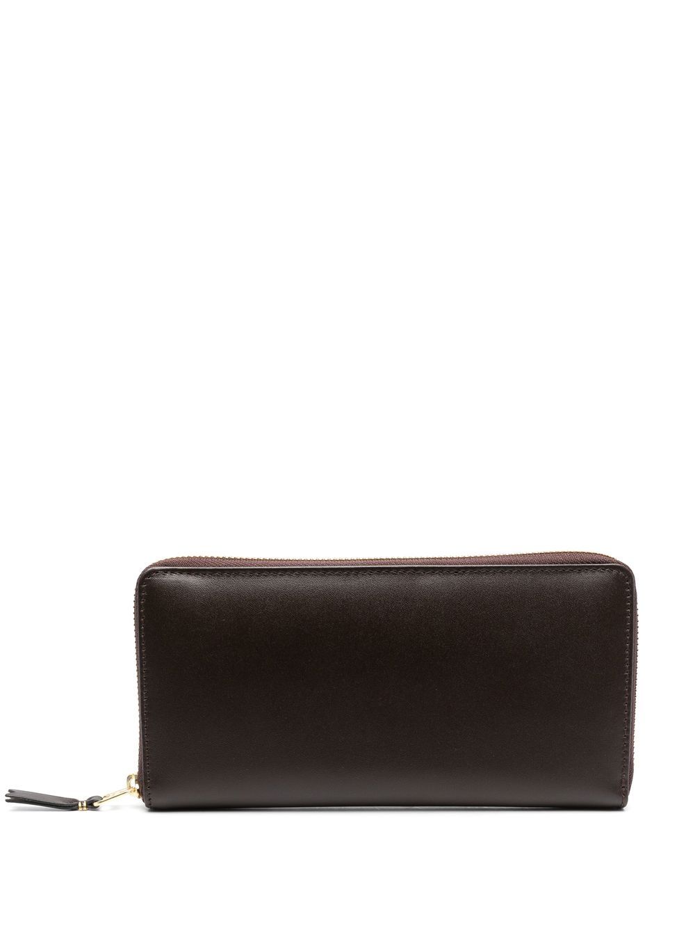 Comme Des Garçons Wallet 拉链小牛皮卡夹 - 褐色