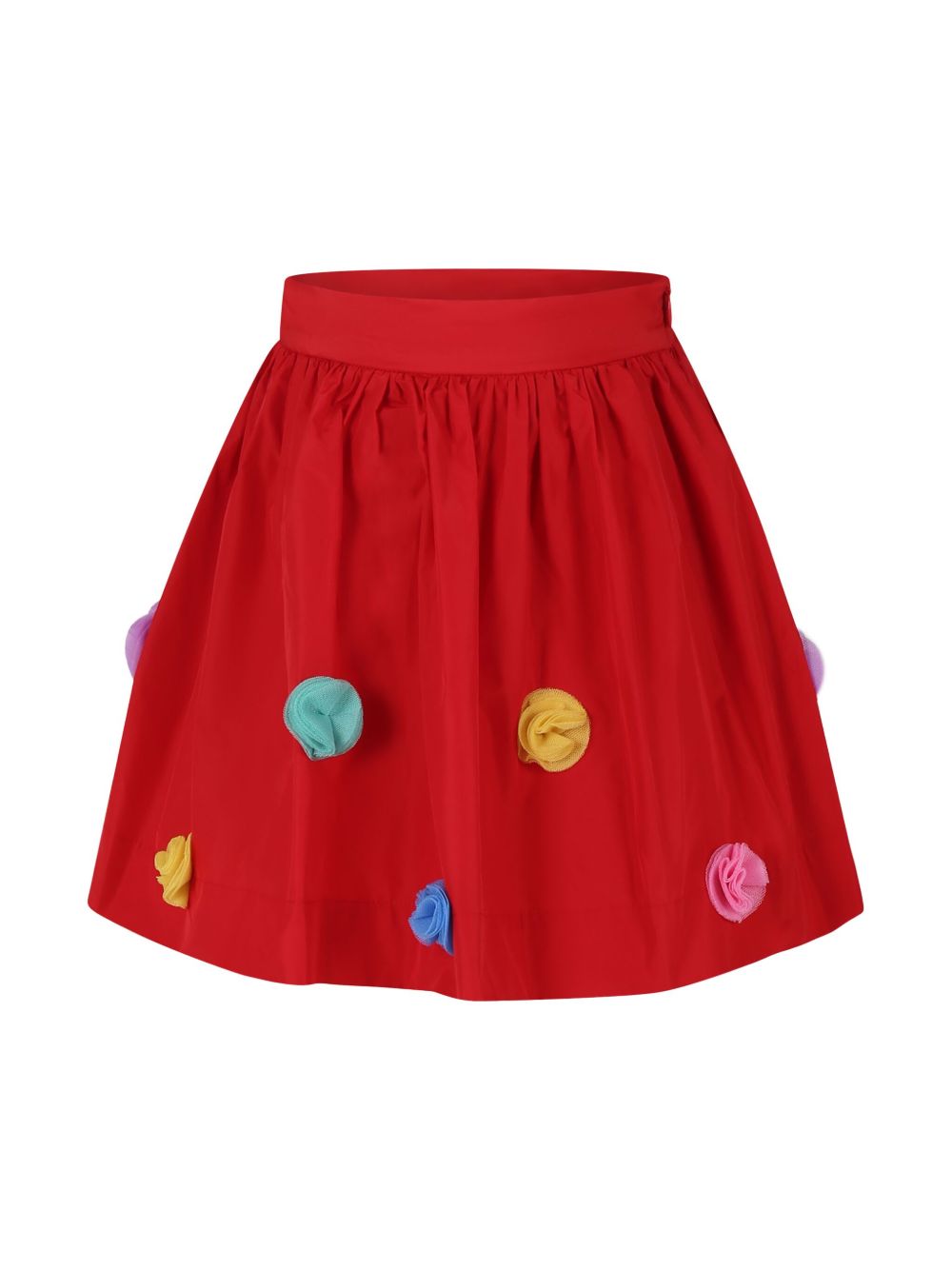 Stella McCartney Kids Pom Pom 薄纱半身裙 - 红色