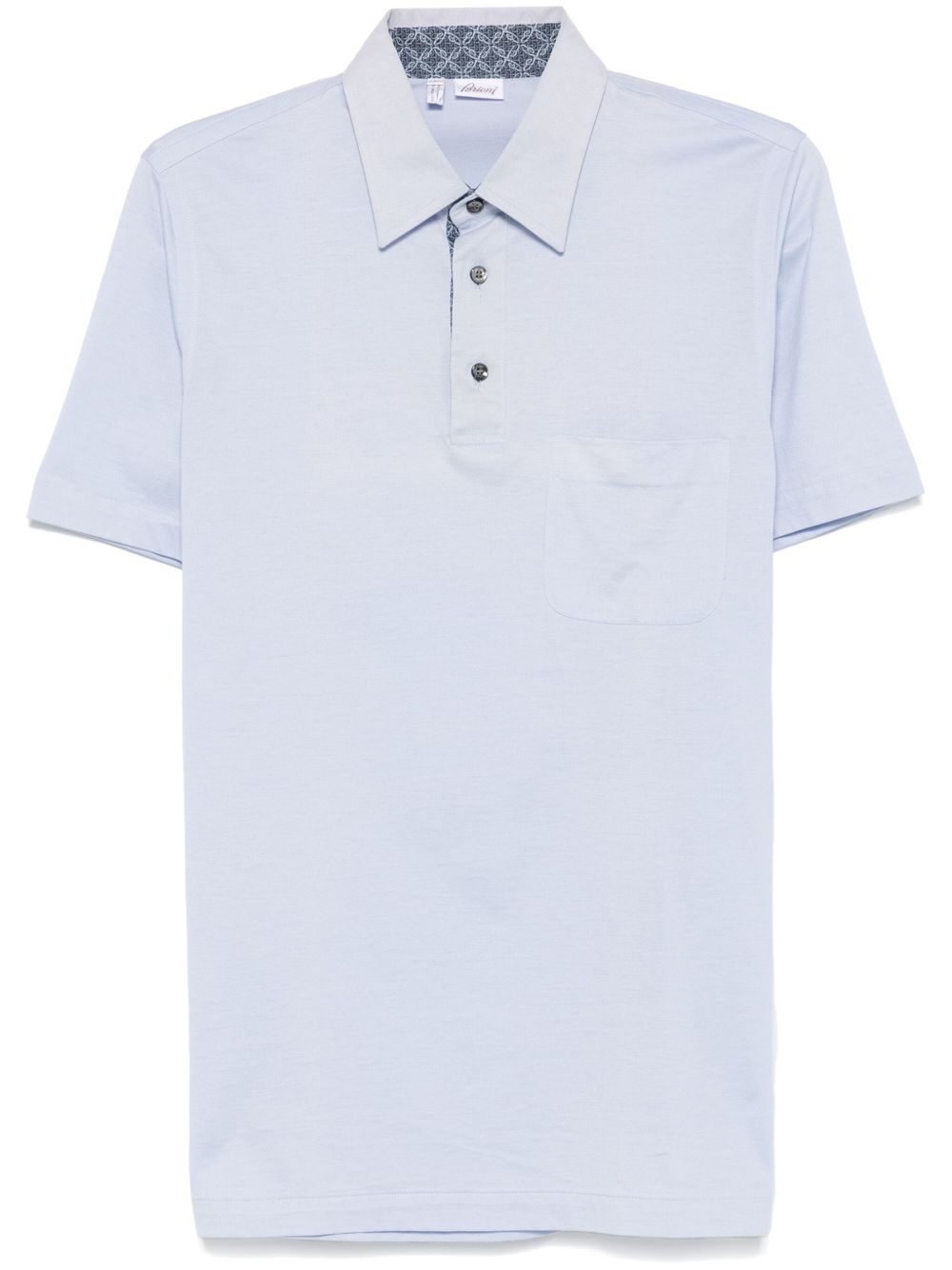 Brioni 棉polo衫 - 蓝色