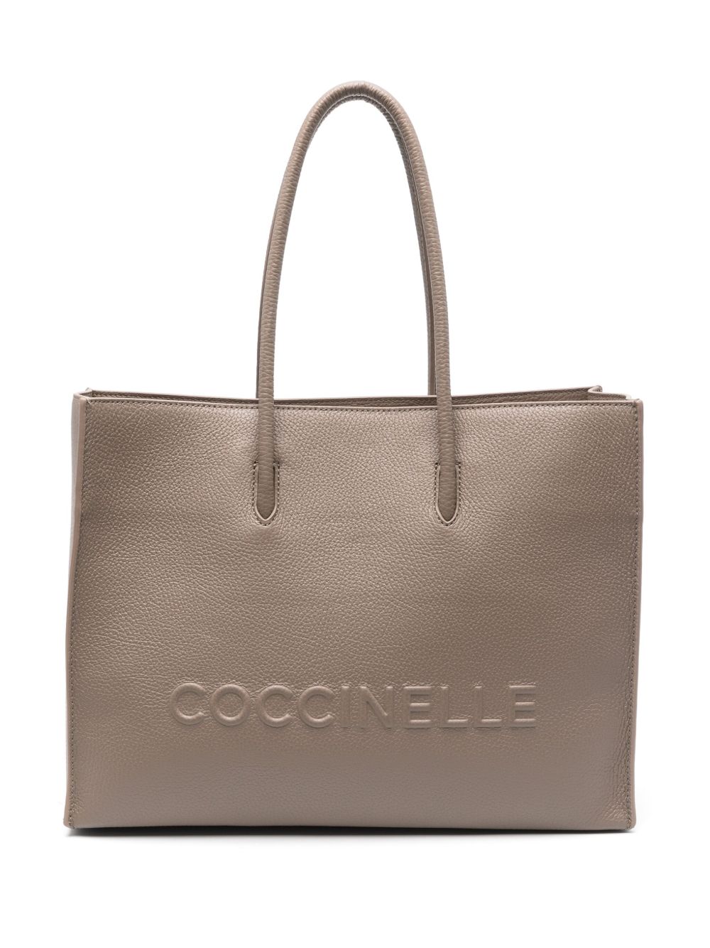 Coccinelle Myrtha Maxi Logo 中号手提包 - 灰色