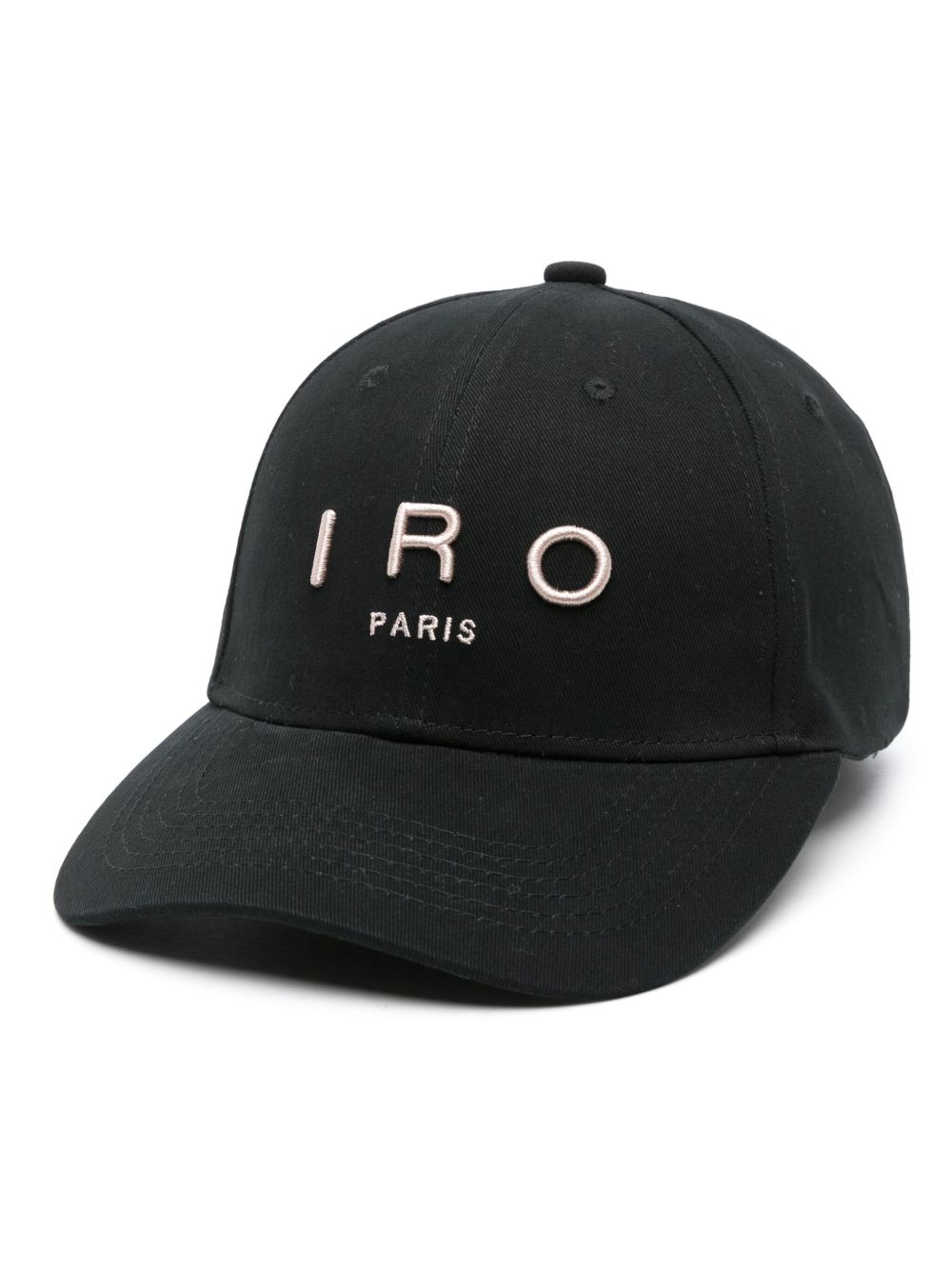 IRO Greb 刺绣棉棒球帽 - 黑色