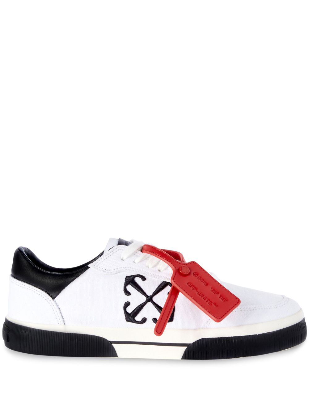 Off-White Low Vulcanized 帆布运动鞋 - 白色