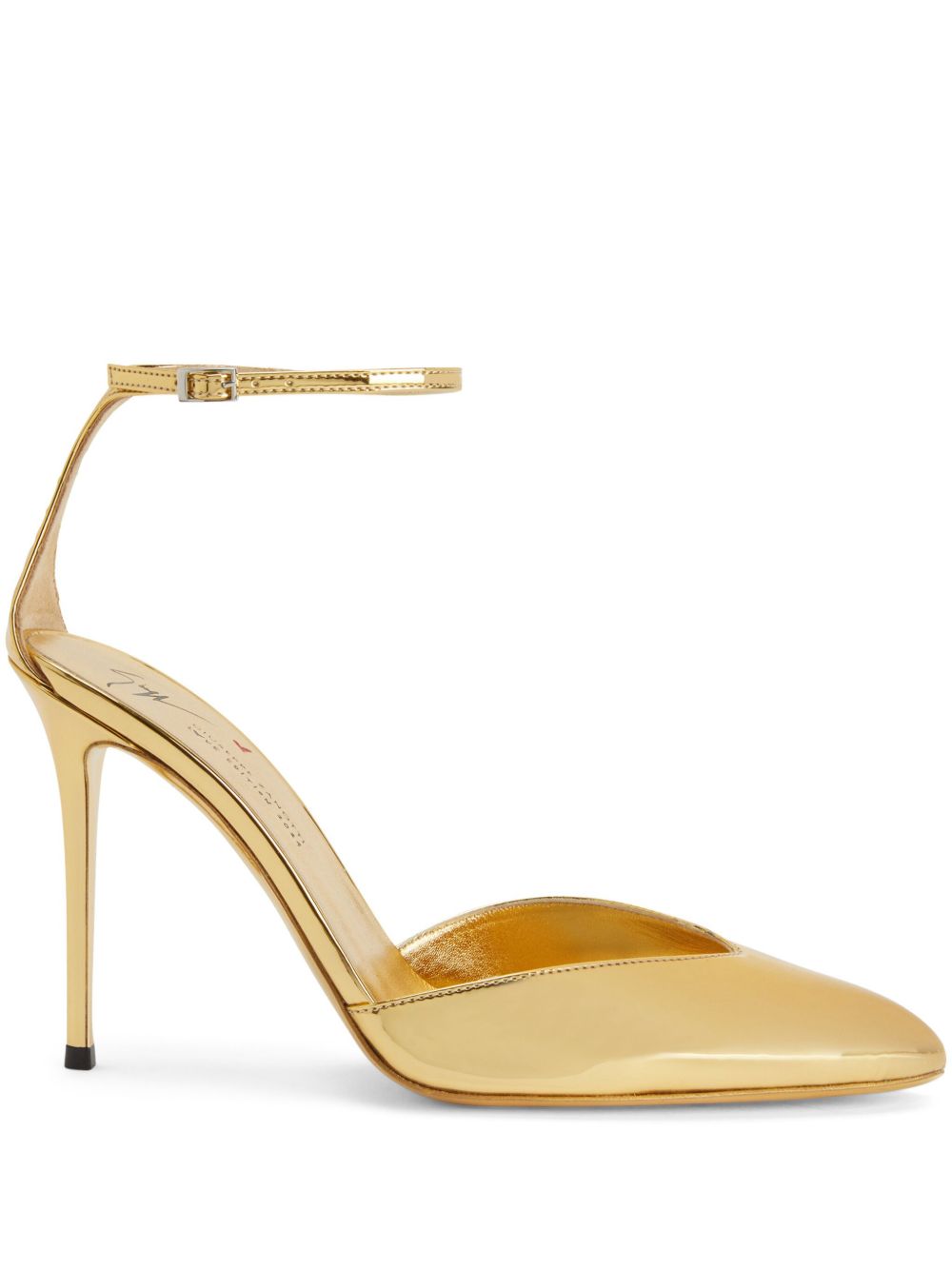 Giuseppe Zanotti Alenee 皮质高跟鞋 - 金色