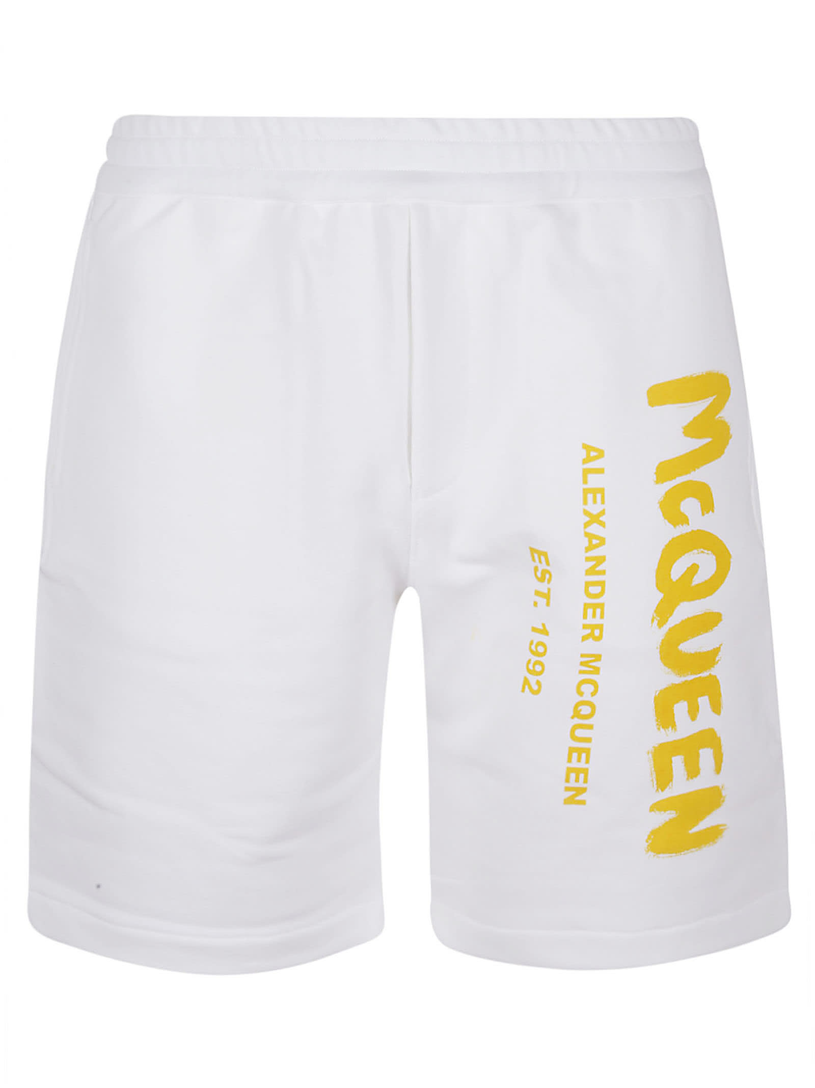 Alexander McQueen 涂鸦印花短裤