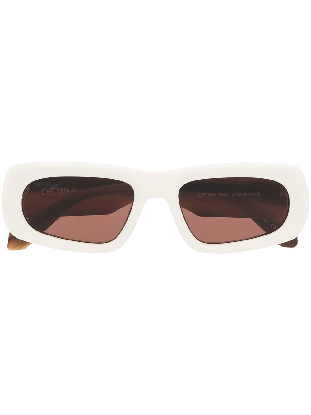 Off-White Eyewear Austin logo印花太阳眼镜 - 白色