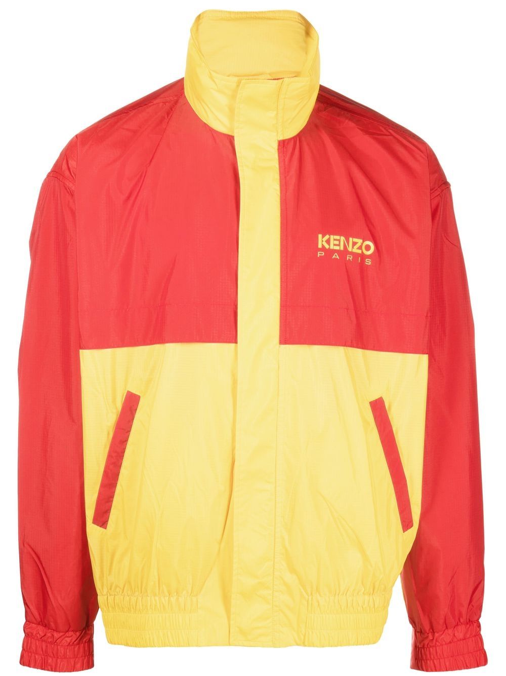 Kenzo logo拼色夹克 - 黄色