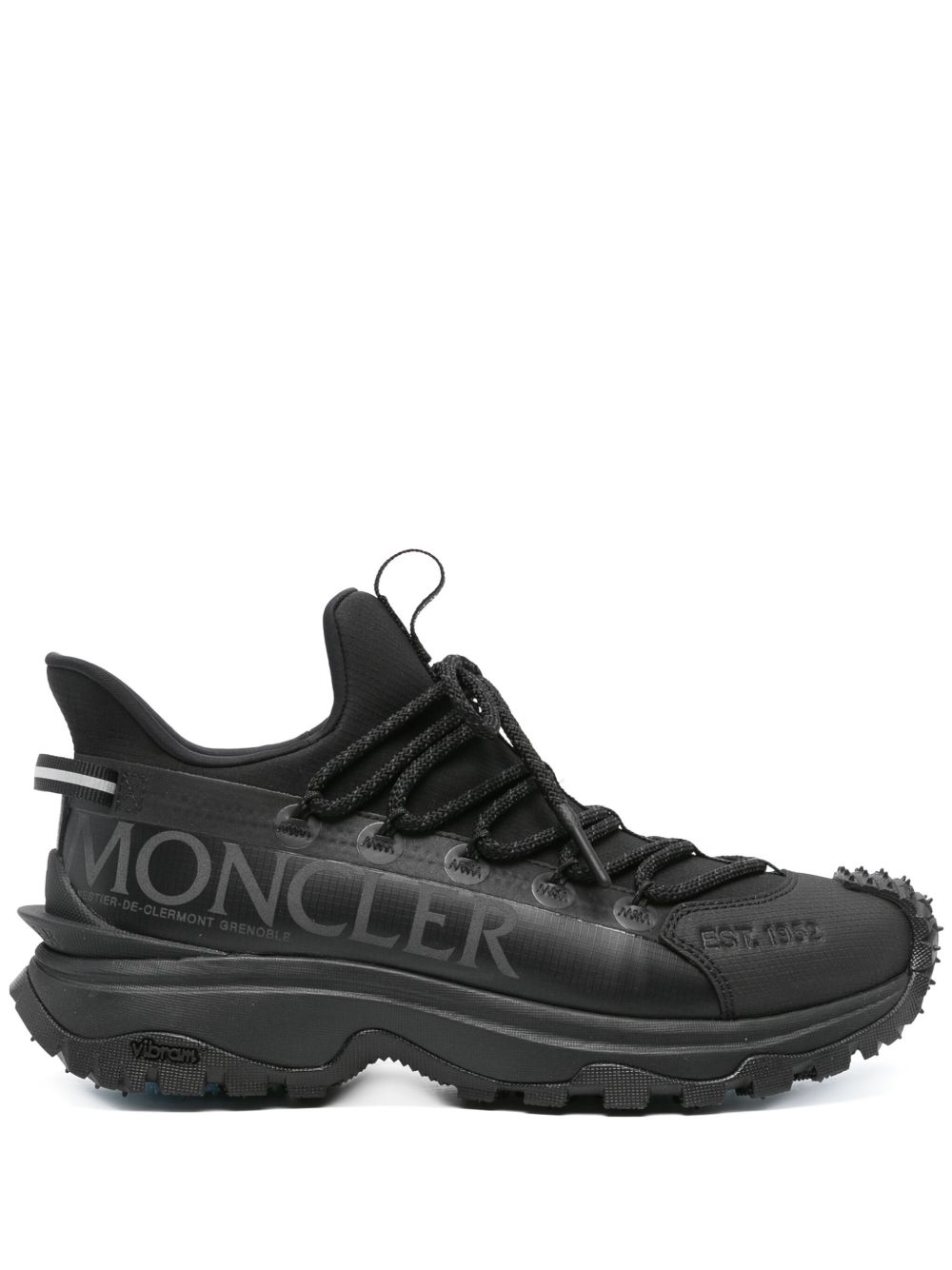 Moncler Trailgrip Lite 2 防撕裂方格布运动鞋 - 黑色