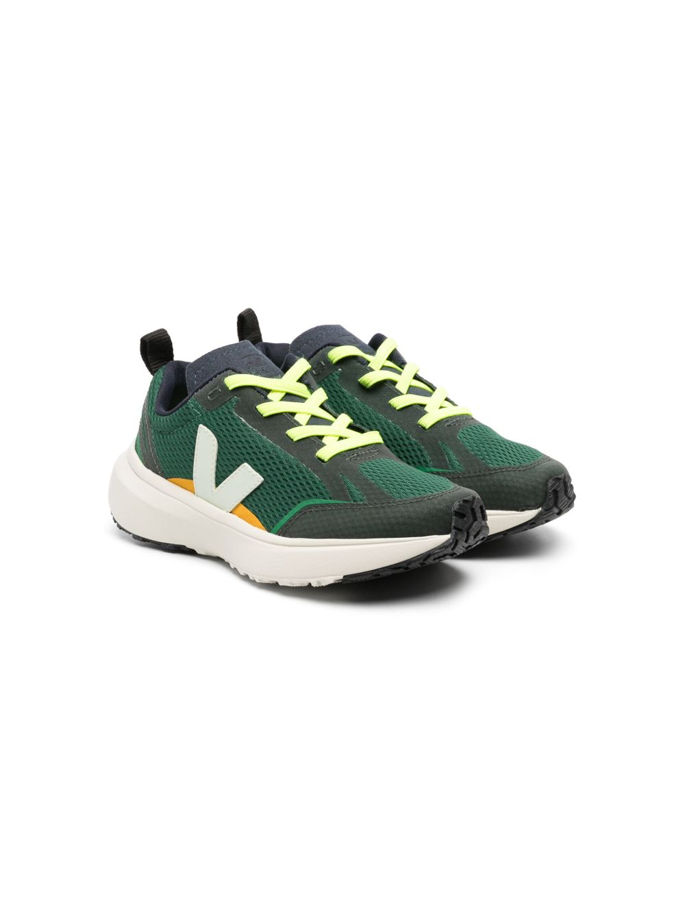 VEJA Kids Canary Alveomesh 运动鞋 - 绿色