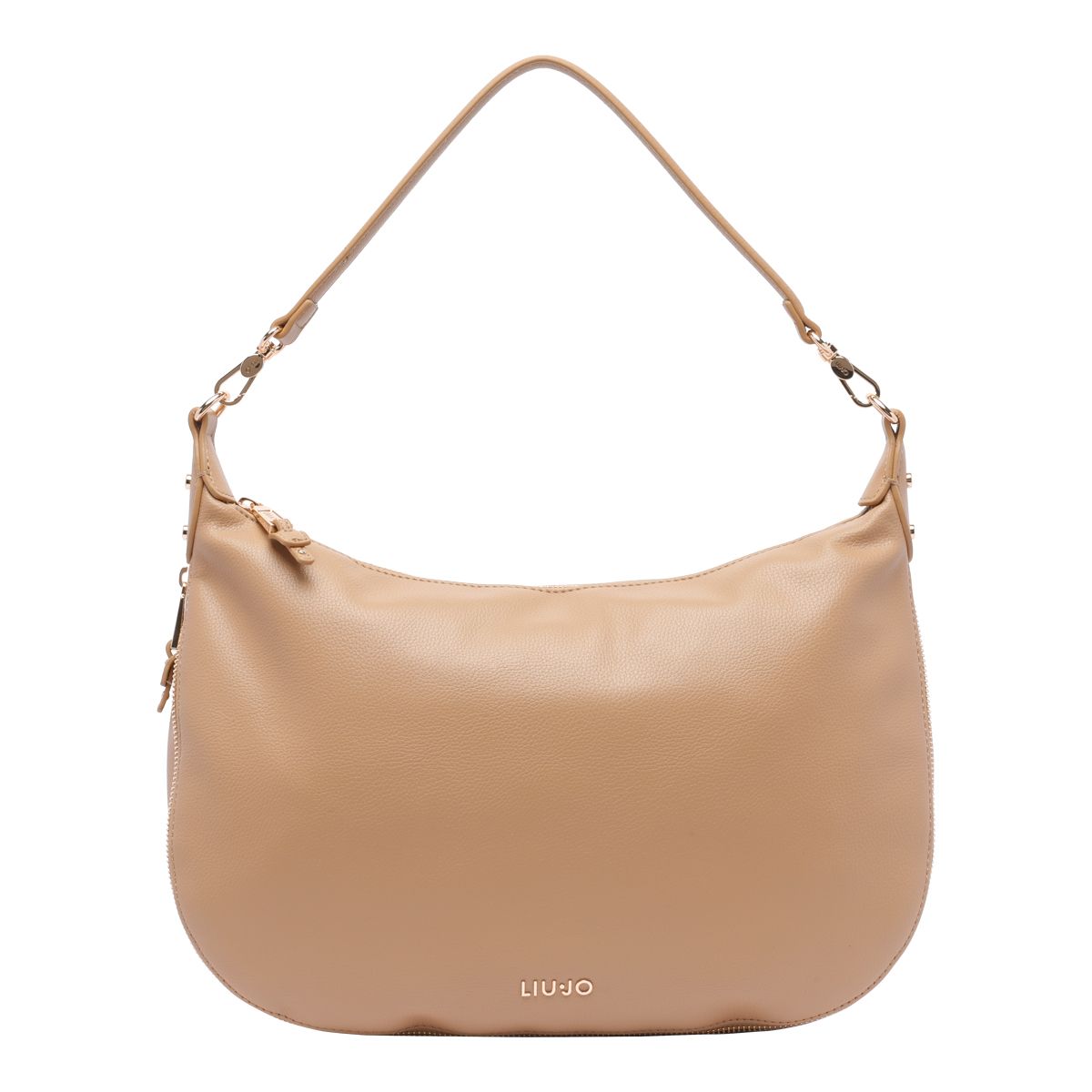 Liu Jo Beige Faux Leather Shoulder Bag With Strap
