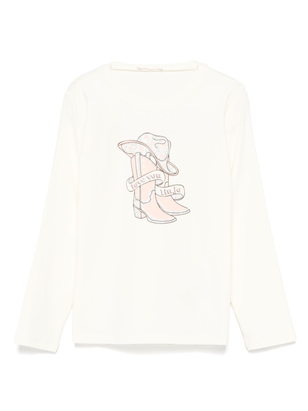 Liu Jo Kids logo印花T恤 - 白色
