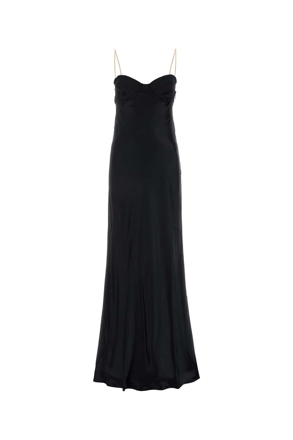 Miu Miu Black Stain Long Dress