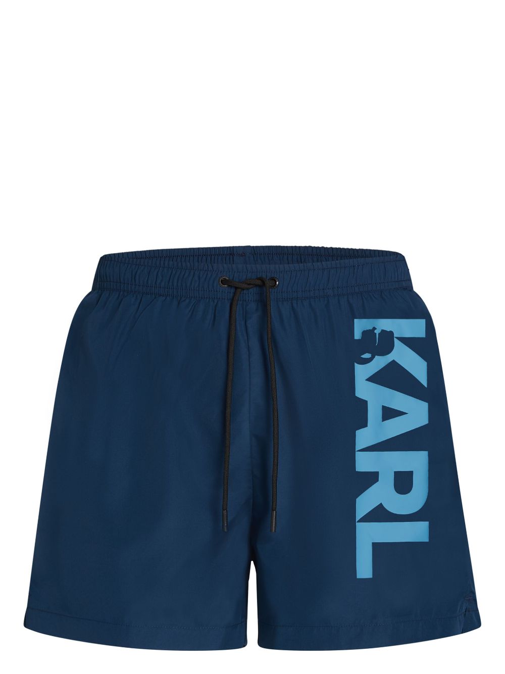 Karl Lagerfeld logo泳裤 - 蓝色