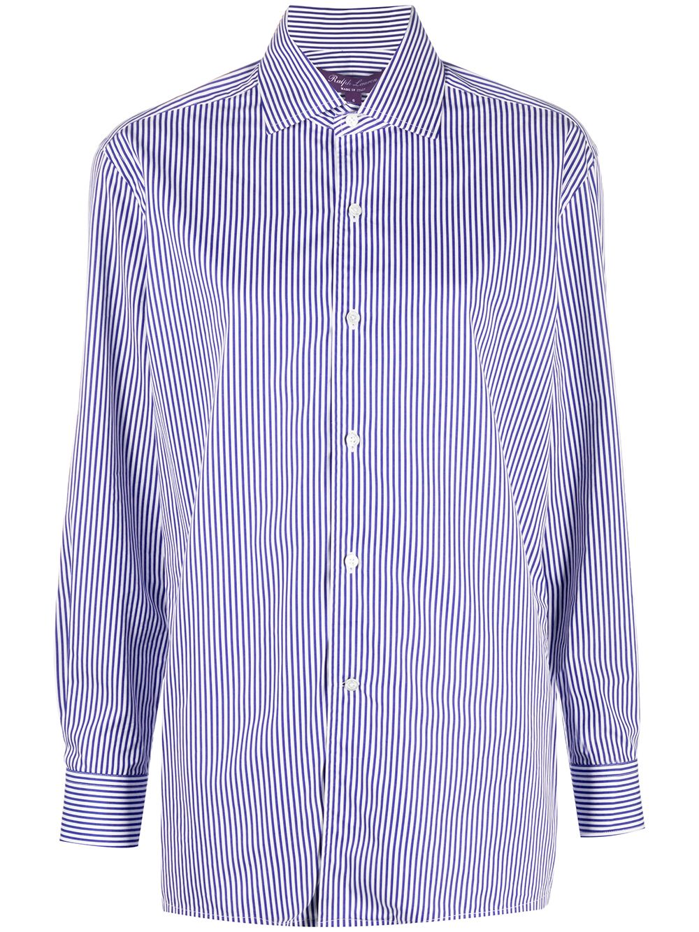Ralph Lauren Collection 条纹衬衫 - 蓝色