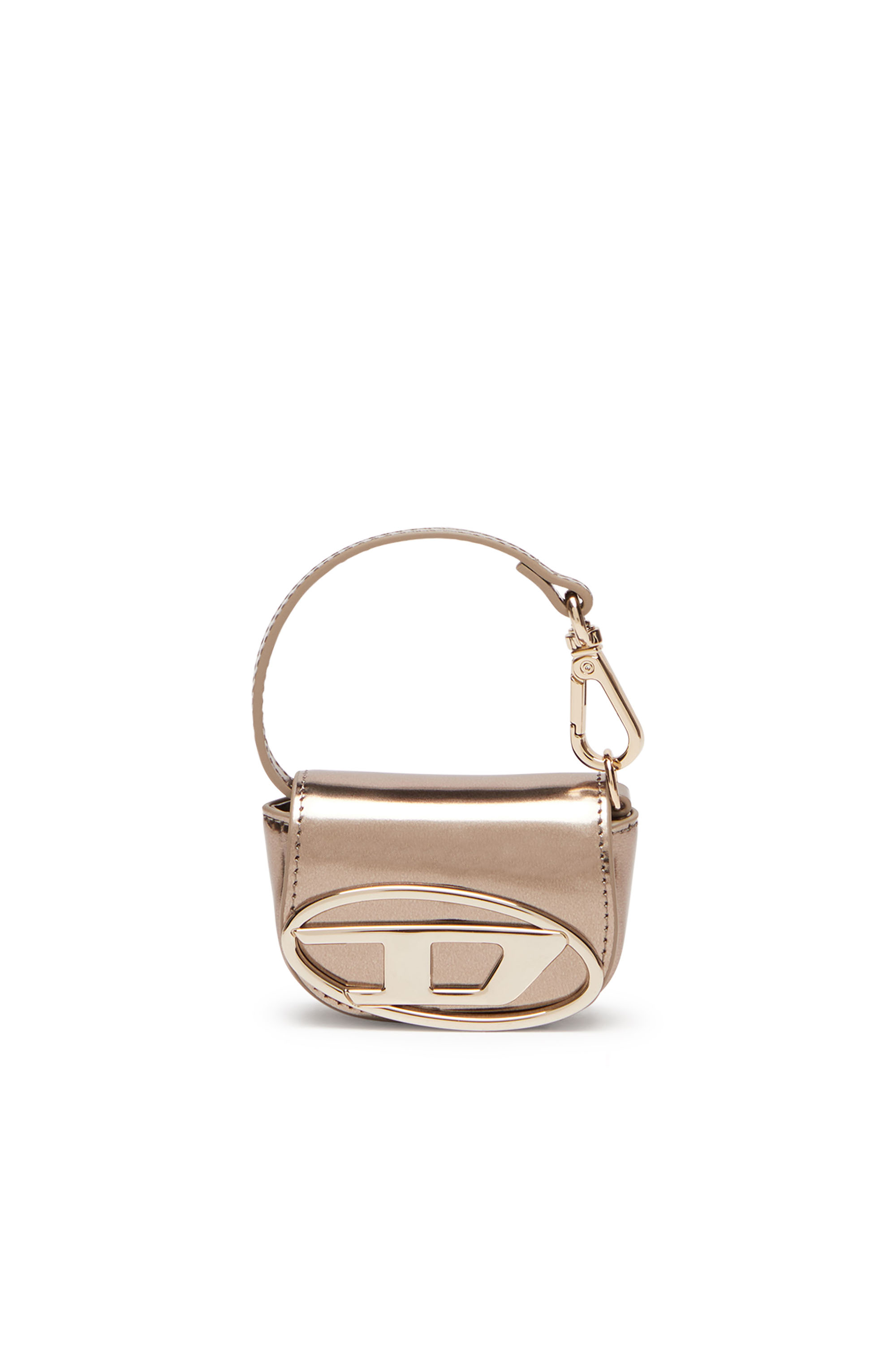 Diesel - Bag charm in metallic leather - Bijoux and Gadgets - Woman - Brown